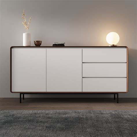 stainless steel sideboard cabinet dining room|metal sideboard with barn door.